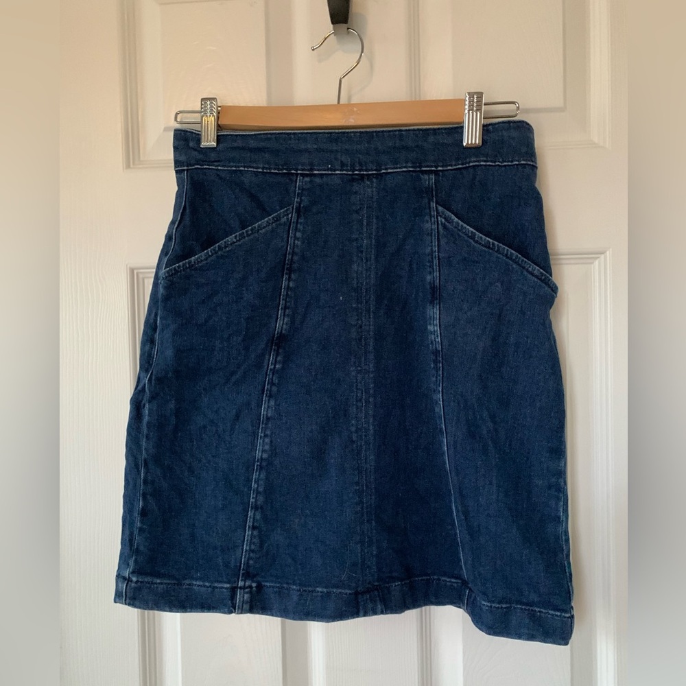 Boden Daisy Chino Denim Skirt
